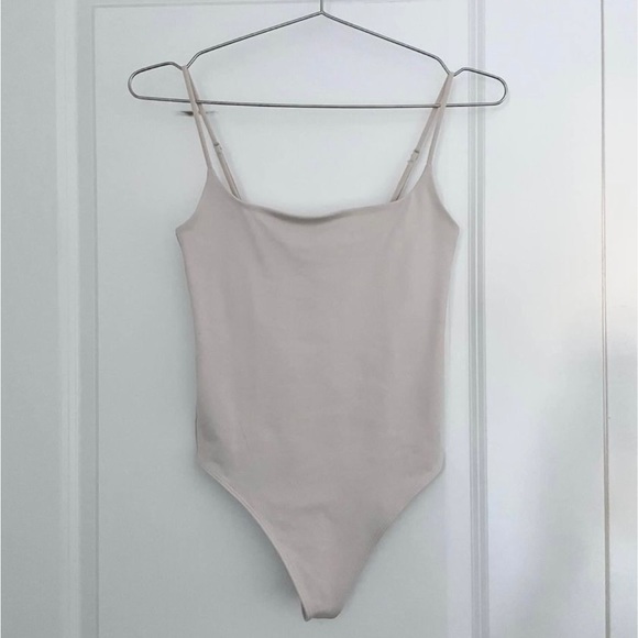 Aritzia Spaghetti Strap Contour Bodysuit - Picture 1 of 3
